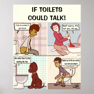 Wenn Toiletten reden könnten Poster