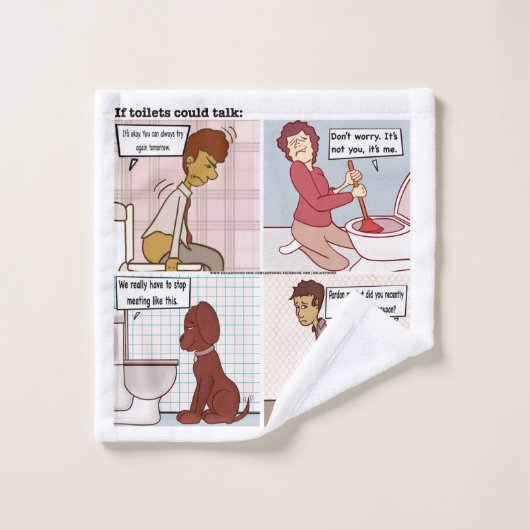 Wenn Toiletten reden könnten Waschlappen (Waschlappen)