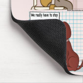 Wenn Toiletten über die Maus sprechen könnten Mousepad (Ecke)