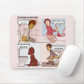Wenn Toiletten über die Maus sprechen könnten Mousepad (Mit Mouse)