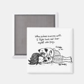 Wenn Traurigkeit meine Welt abdeckt Magnet (Vorderseite/Rückseite)