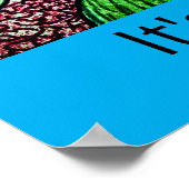 Wenn Tulpen blühen, ist Frühling Poster (Ecke)