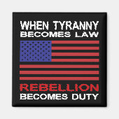 Wenn Tyrannei Gesetz wird Magnet (Vorne)