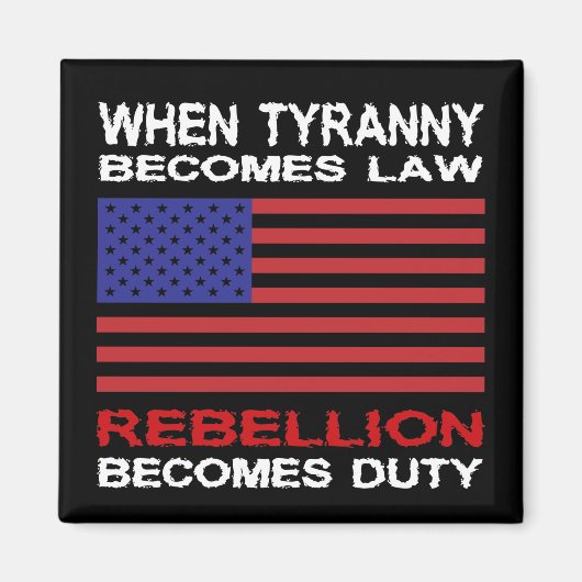 Wenn Tyrannei Gesetz wird Magnet (Vorne)