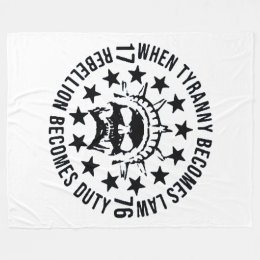 WENN TYRANNY GESETZ WIRD FLEECEDECKE (Vorderseite (Horizontal))