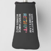 Wenn Ungerechtigkeit Gesetz wird, wird Widerstand Golf Headcover (Rotieren 90)
