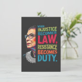 Wenn Ungerechtigkeit Rechtswiderstand wird zur Pfl Einladung (Stehend Vorderseite)