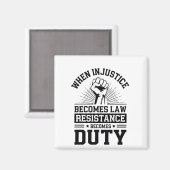 Wenn Ungerechtigkeit Rechtswiderstand wird zur Pfl Magnet (Vorderseite/Rückseite)