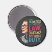 Wenn Ungerechtigkeit Rechtswiderstand wird zur Pfl Magnet (Vorderseite/Rückseite)