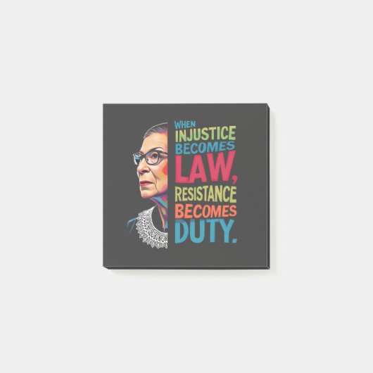 Wenn Ungerechtigkeit Rechtswiderstand wird zur Pfl Post-it Klebezettel (Vorderseite)