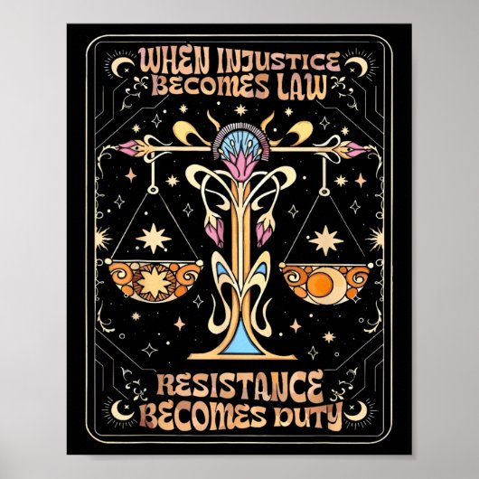 Wenn Ungerechtigkeit Rechtswiderstand wird zur Pfl Poster (Vorne)