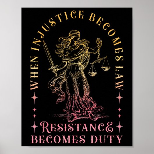 Wenn Ungerechtigkeit Rechtswiderstand wird zur Pfl Poster (Vorne)
