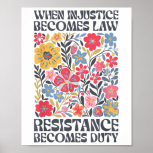 Wenn Ungerechtigkeit Rechtswiderstand wird zur Pfl Poster