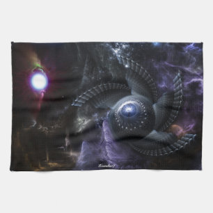 Wenn Universes Collide Fraktal Kunst Küche Handtuc Geschirrtuch