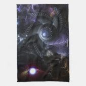 Wenn Universes Collide Fraktal Kunst Küche Handtuc Geschirrtuch (Vertikal)