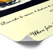 "Wenn uns das Schicksal eine Zitrone übergibt, las Poster (Ecke)