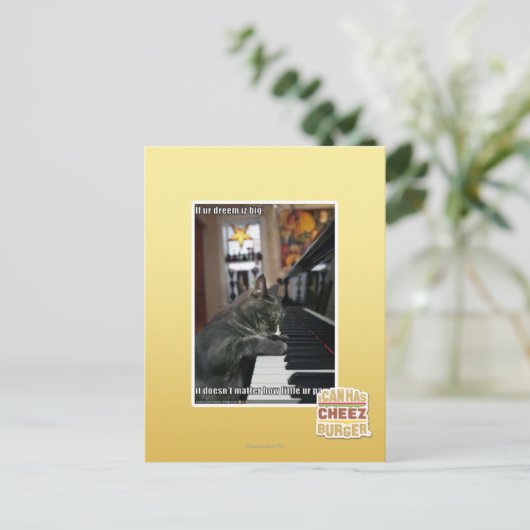 Wenn unser Traum groß ist Postkarte (Stehend Vorderseite)