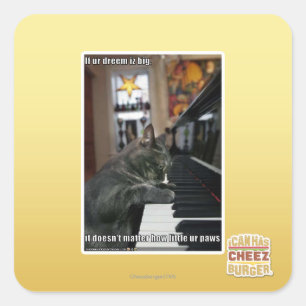 Wenn unser Traum groß ist Quadratischer Aufkleber