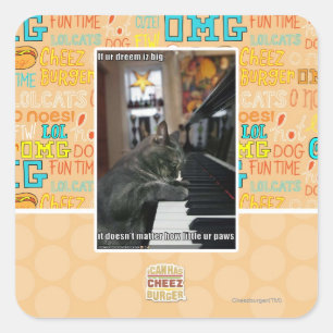 Wenn unser Traum groß ist Quadratischer Aufkleber