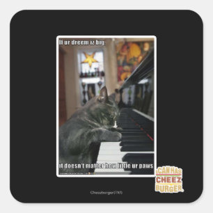 Wenn unser Traum groß ist Quadratischer Aufkleber