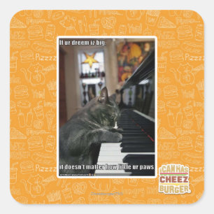 Wenn unser Traum groß ist Quadratischer Aufkleber