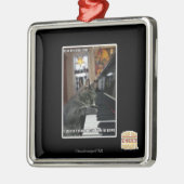 Wenn unser Traum groß ist Silbernes Ornament (Links)