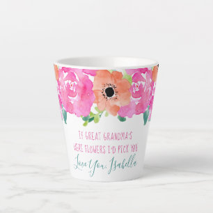 Wenn Urgroßmütter Blumen wären Gedicht Hübsche Blu Milchtasse