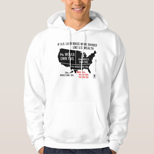 Wenn US-Land-Masse wie US-Reichtum geteilt wurden Hoodie (Vorderseite)