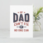 Wenn Vater das nicht reparieren kann, kann es niem Einladung (Stehend Vorderseite)