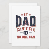 Wenn Vater das nicht reparieren kann, kann es niem Einladung (Vorne/Hinten)