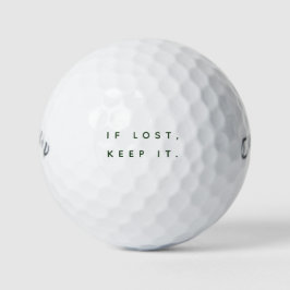 Wenn verloren, Behalten Sie es | Lustiges Geburtst Golfball