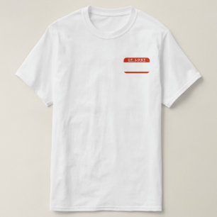 wenn verloren, bitte rufe meine Fest-Familie an T-Shirt