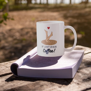 Wenn verloren, Kaffee prüfen Lustige Kaffee Liebha Kaffeetasse