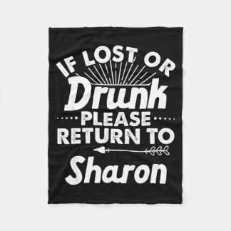 Wenn verloren oder bitte zurück an sharon Geschenk Fleecedecke