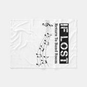 Wenn verloren Rückkehr in Band-Raum lustig Fleecedecke (Vorderseite (Horizontal))