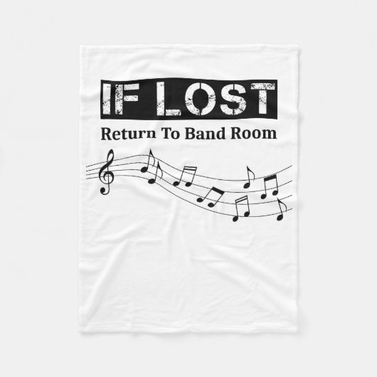 Wenn verloren Rückkehr in Band-Raum lustig Fleecedecke (Vorderseite)