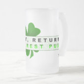 Wenn verlorene mattierte GlasTasse Mattglas Bierglas (VorderseiteRechts)