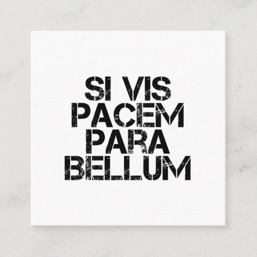 wenn vis pacem para bellum begleitkarte (Vorderseite)