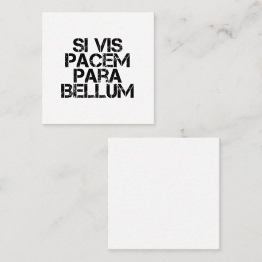 wenn vis pacem para bellum begleitkarte (Vorne/Hinten)