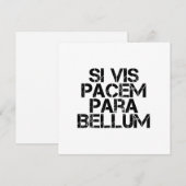wenn vis pacem para bellum einladung (Vorne/Hinten)