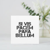 wenn vis pacem para bellum einladung (Stehend Vorderseite)