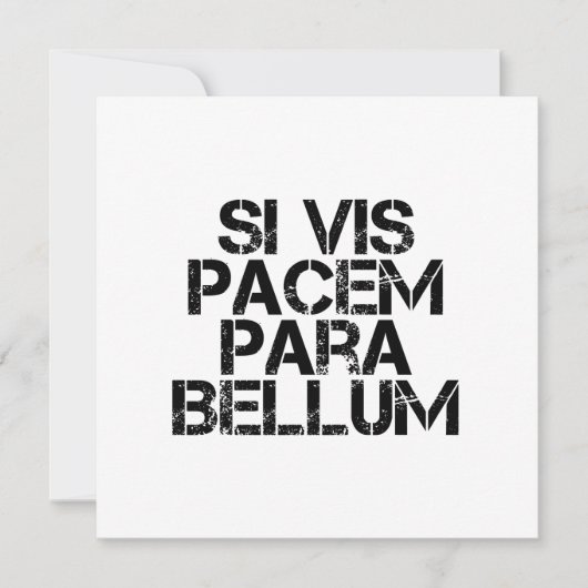 wenn vis pacem para bellum einladung (Vorderseite)