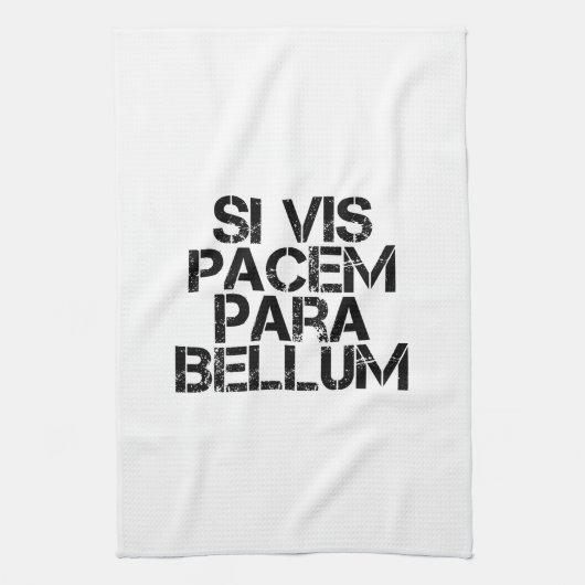 wenn vis pacem para bellum geschirrtuch (Vertikal)