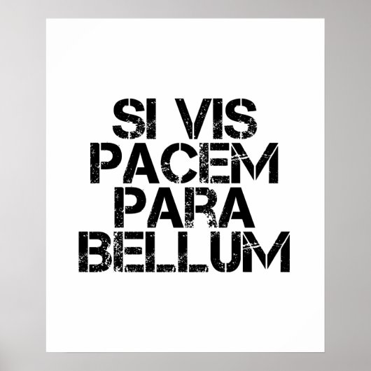 wenn vis pacem para bellum poster (Vorne)