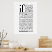 Wenn von Rudyard Kipling (alle Optionen) Poster (Küche)