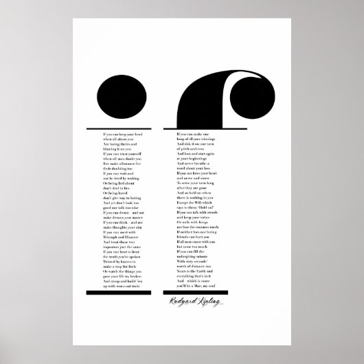 Wenn von Rudyard Kipling (alle Optionen) Poster (Vorne)