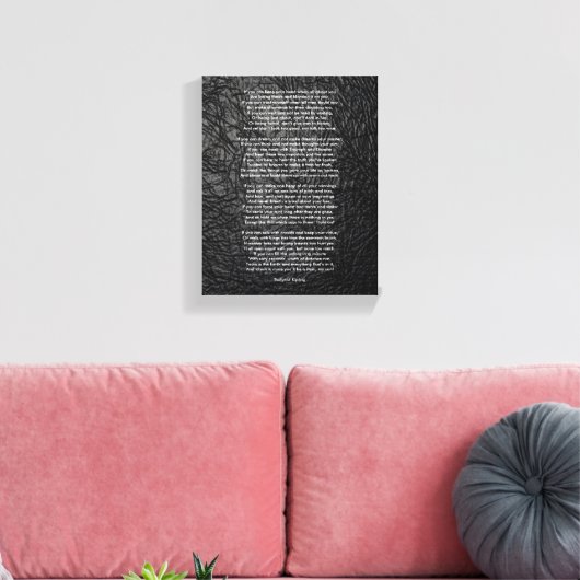 Wenn von Rudyard Kipling klein Leinwanddruck (Insitu (Wohnzimmer))