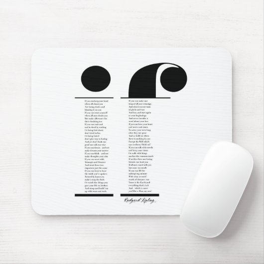 Wenn von Rudyard Kipling Mousepad (Mit Mouse)