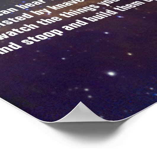 Wenn von Rudyard Kipling Poster (Ecke)