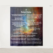 Wenn von Rudyard Kipling Wandteppich (Vorderseite)